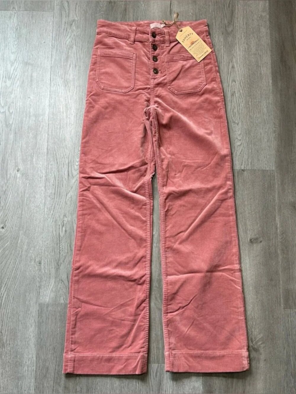 Faherty‎ Women's Stretch Terry Cord Patch Pocket Pant - Sedona - NWT Size 27